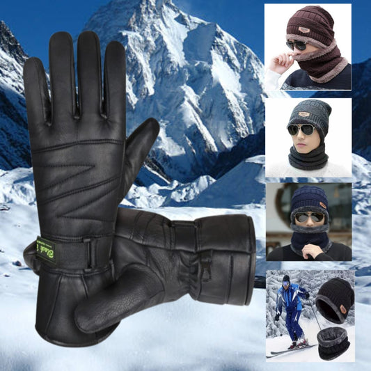 Cap warmer with gloves