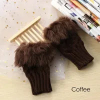 FUR GLOVES for girl