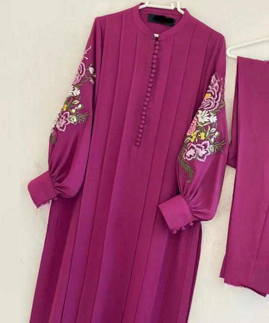 Embroidery 2Pc Dress For Women And Young Girls