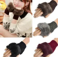 FUR GLOVES for girl