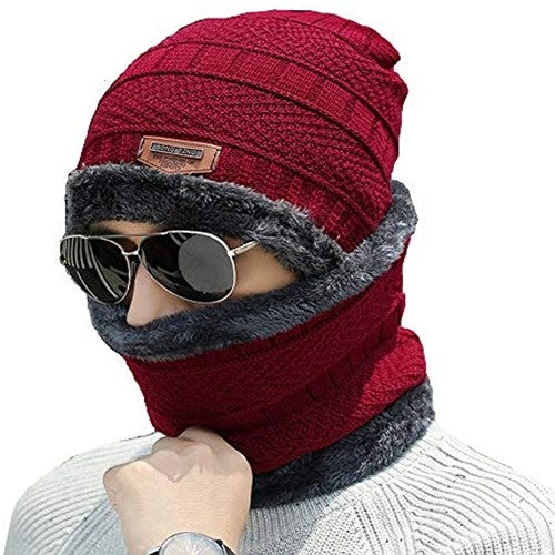 Wool Cap & Neck Warmer ( Premium Quality )